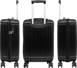 Travelsuitcase - Parma- Ruimbagage Reiskoffer - Polycarbonaat- Zwart - Hoogglans - Maat L / 93 Liter -Trolley Winkel 1200x1065 1