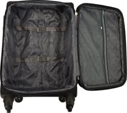 SB Travelbags Bagage Stoffen Koffer 75cm 4 Wielen Trolley - Zwart 13 SB Travelbags Bagage Stoffen Koffer 75cm 4 Wielen Trolley - Zwart -Trolley Winkel 1200x1069 1