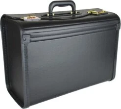 Pilotenkoffer Zonder Wiel - Kunstleer Zwart - Grote Piloten Koffer Met Laptopvak En Cijferslot - Kantoor Koffer - Werk Koffer -Trolley Winkel 1200x1078