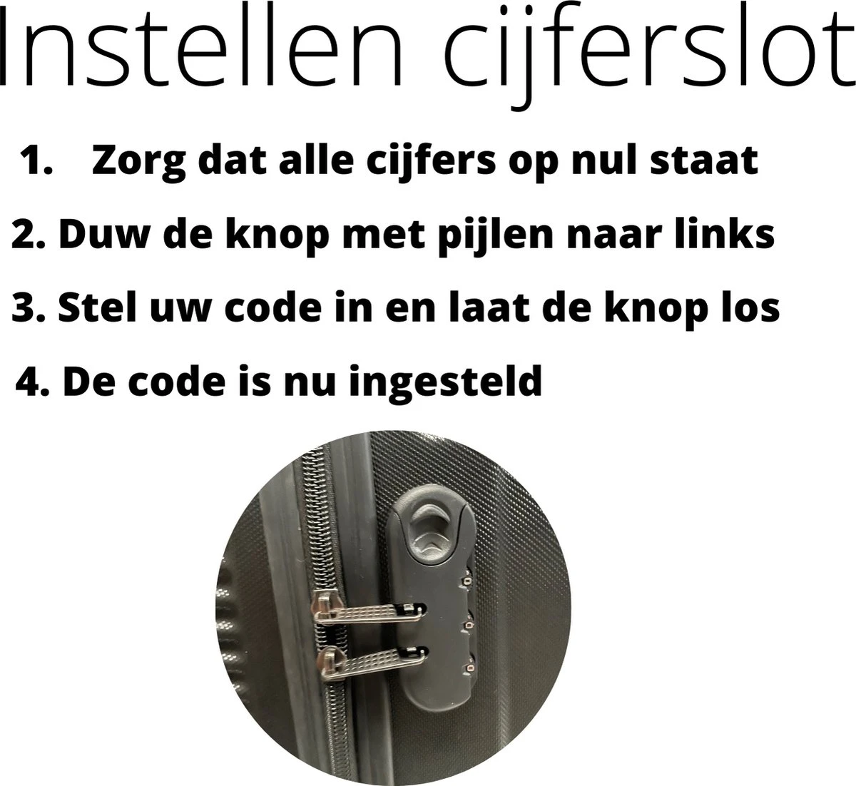 Ganz-Kofferset-3-delig-Zwart-Abs-Lichtgewicht-Trolley 8 Ganz-Kofferset-3-delig-Zwart-Abs-Lichtgewicht-Trolley - Afbeelding 6