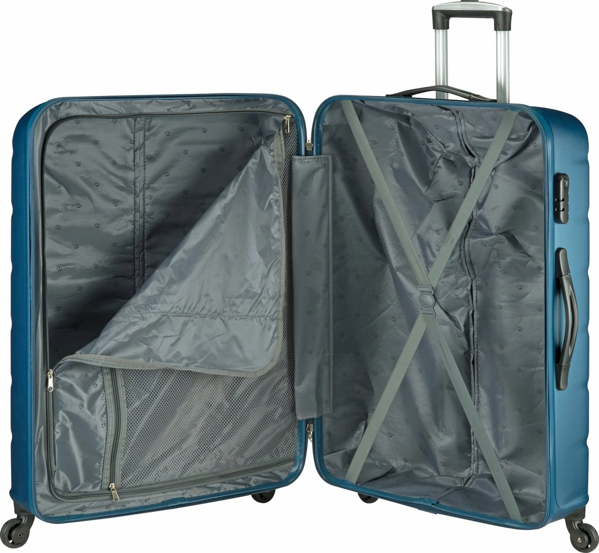 Princess Traveller Grenada - Reiskoffer - Grijsblauw - L - 76cm 6 Princess Traveller Grenada - Reiskoffer - Grijsblauw - L - 76cm - Afbeelding 4