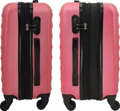 SB Travelbags Kofferset - 2 Delige 'Expandable' Koffer - Roze - 65cm/55cm -Trolley Winkel 1200x1112