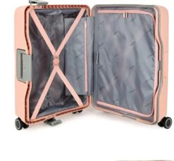 Decent Handbagage Koffer / Trolley / Reiskoffer - 55 Cm - 38 Liter - Polypropyleen - On-Tour - Roze 41 Decent Handbagage Koffer / Trolley / Reiskoffer - 55 Cm - 38 Liter - Polypropyleen - On-Tour - Roze -Trolley Winkel 1200x1113 2