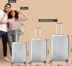 Royal Swiss - Reis Koffer - 66cm - Cijferslot- Lichtgewicht Koffer - 4 Wielen- Zilver 17 Royal Swiss - Reis Koffer - 66cm - Cijferslot- Lichtgewicht Koffer - 4 Wielen- Zilver -Trolley Winkel 1200x1114 19