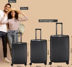 Royal Swiss - Reis Koffer - 76cm - Cijferslot- Lichtgewicht Koffer - 4 Wielen- Zwart 17 Royal Swiss - Reis Koffer - 76cm - Cijferslot- Lichtgewicht Koffer - 4 Wielen- Zwart -Trolley Winkel 1200x1114 20