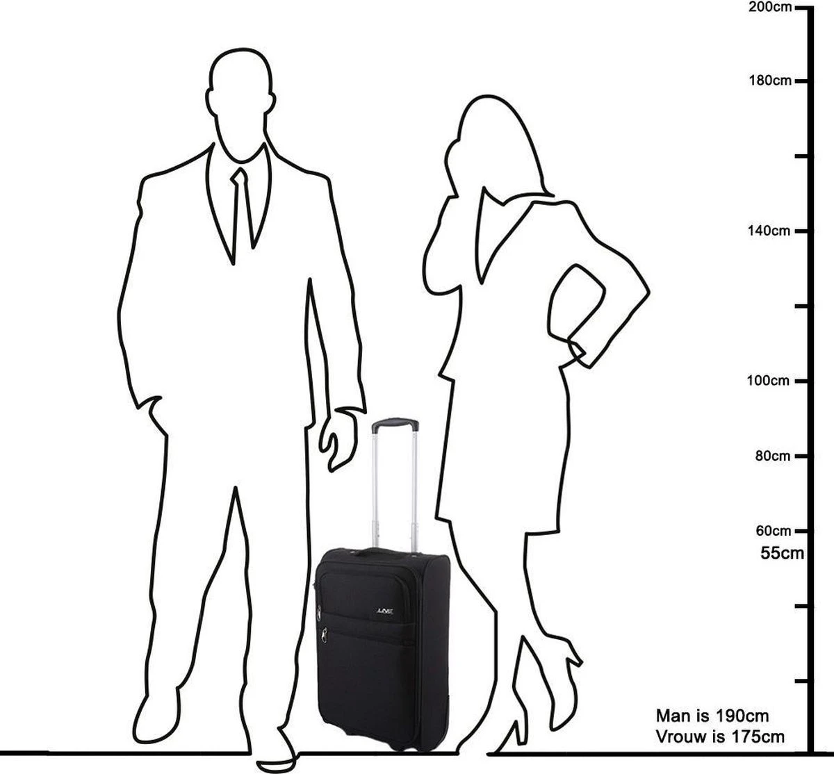Line Brick Cabin Trolley 2 Wheel 55 Black 11 Line Brick Cabin Trolley 2 Wheel 55 Black - Afbeelding 9
