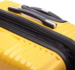Tesla PC - Reiskoffer - 65 Cm - 4 Wielen - Geel -Trolley Winkel 1200x1124 2