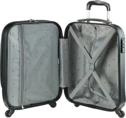 Princess Traveller Sydney - Handbagagekoffer - Laptop Vak - Zwart - S - 55cm -Trolley Winkel 1200x1124
