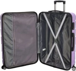 Beagles Originals Comfy Travel Grote Koffer - 74 Cm - Lila -Trolley Winkel 1200x1132 1