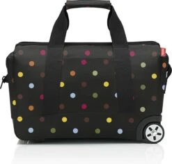 Reisenthel Allrounder Trolley Reiskoffer Reistas Op 2 Wielen - 30L - Dots Zwart -Trolley Winkel 1200x1148 6