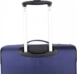 Decent D-Upright Large Koffer - 76 Cm Expandable - TSA Slot - Donkerblauw -Trolley Winkel 1200x1156