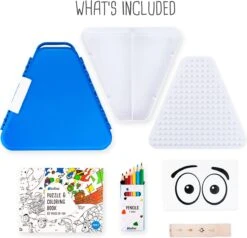 Trunki: TEEBEE Terrance Blauw - Kids Travel Toy Box, Bevat Een Leuk Activiteitenboekje, Kleurpotloden En Stickers, In Doos 15,5x18x18cm, 3+ -Trolley Winkel 1200x1157 1