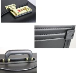 Pilotenkoffer Zonder Wiel - Kunstleer Zwart - Grote Piloten Koffer Met Laptopvak En Cijferslot - Kantoor Koffer - Werk Koffer -Trolley Winkel 1200x1157