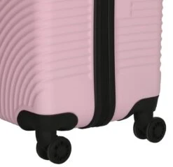 Enrico Benetti Louisville 39040 Handbagage Koffer Hardcase ABS - Roze -Trolley Winkel 1200x1159 2