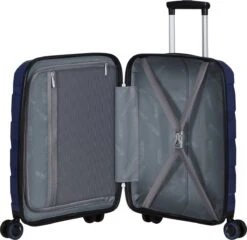 American Tourister Reiskoffer - Air Move Spinner 55/20 Tsa (Handbagage) Midnight Navy -Trolley Winkel 1200x1164 6
