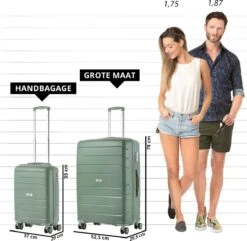 TravelZ Big Bars Kofferset - Trolleyset TSA 2-delig - Handbagage En Groot - Olijf 13 TravelZ Big Bars Kofferset - Trolleyset TSA 2-delig - Handbagage En Groot - Olijf -Trolley Winkel 1200x1169 17