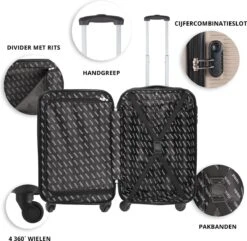 TravelZ Horizon Handbagagekoffer - 54cm Handbagage Trolley Met Gevoerde Binnenkant - Champagne -Trolley Winkel 1200x1169 28