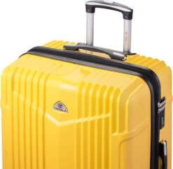 Tesla PC - Reiskoffer - 75 Cm - 4 Wielen - Geel -Trolley Winkel 1200x1174 1