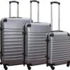 Travelerz Kofferset 3 Delig Met Wielen En Cijferslot - ABS - Zilver (228-) -Trolley Winkel 1200x1175 5