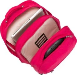 Kipling SARI Rugzak Met Wielen, 27 Liter, 15 Inch Laptopvak - True Pink -Trolley Winkel 1200x1175 6