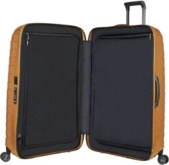Samsonite Proxis Spinner 69/25 Honey Gold -Trolley Winkel 1200x1176