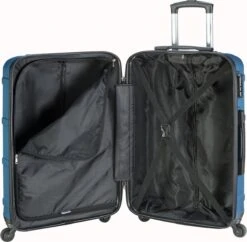 Princess Traveller Madeira - Reiskoffer - Donkerblauw - M - 66cm -Trolley Winkel 1200x1177 3