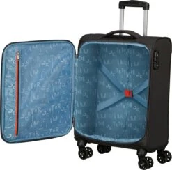 American Tourister Reiskoffer - Sea Seeker Spinner 55cm (Handbagage)- Charcoal Grey -Trolley Winkel 1200x1185 2