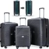 Legage Kofferset - Kofferset 3-Delig - Inclusief TSA Sloten - 1 Handbagage Koffer - Trolley - Zwart -Trolley Winkel 1200x1190 2