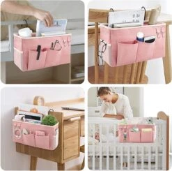 Merkloos 2 Stuks Handtas-organizer, Dames Reistas, Cosmetica-reistas Voor Dames, Reis-inzet-handtas Met Handgrepen, Ritssluiting, Voor Thuis, Op Reis (blauw + Oranje) -Trolley Winkel 1200x1191 3