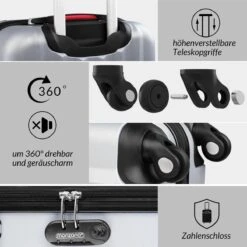 Monzana Hard Case Koffer Baseline XL Zwart -Trolley Winkel 1200x1198