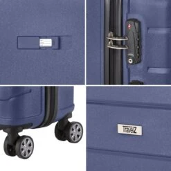 TravelZ Big Bars Kofferset - Trolleyset TSA 2-delig - Handbagage En Groot - Blauw 12 TravelZ Big Bars Kofferset - Trolleyset TSA 2-delig - Handbagage En Groot - Blauw -Trolley Winkel 1200x1200 1001