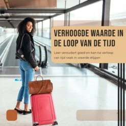 JeRie Weekendtas Voor Dames En Heren - Reistas Handbagage - 100% Echt PU Leer - Sporttas - Duffel Bag - Tas - Bruin -Trolley Winkel 1200x1200 1144