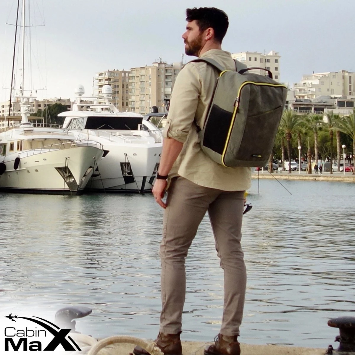 CabinMax Manhatten Reistas– Handbagage 30L - Rugzak – Backpack - 45x36x20cm – Lichtgewicht - Zwart 10 CabinMax Manhatten Reistas– Handbagage 30L - Rugzak – Backpack - 45x36x20cm – Lichtgewicht - Zwart - Afbeelding 8