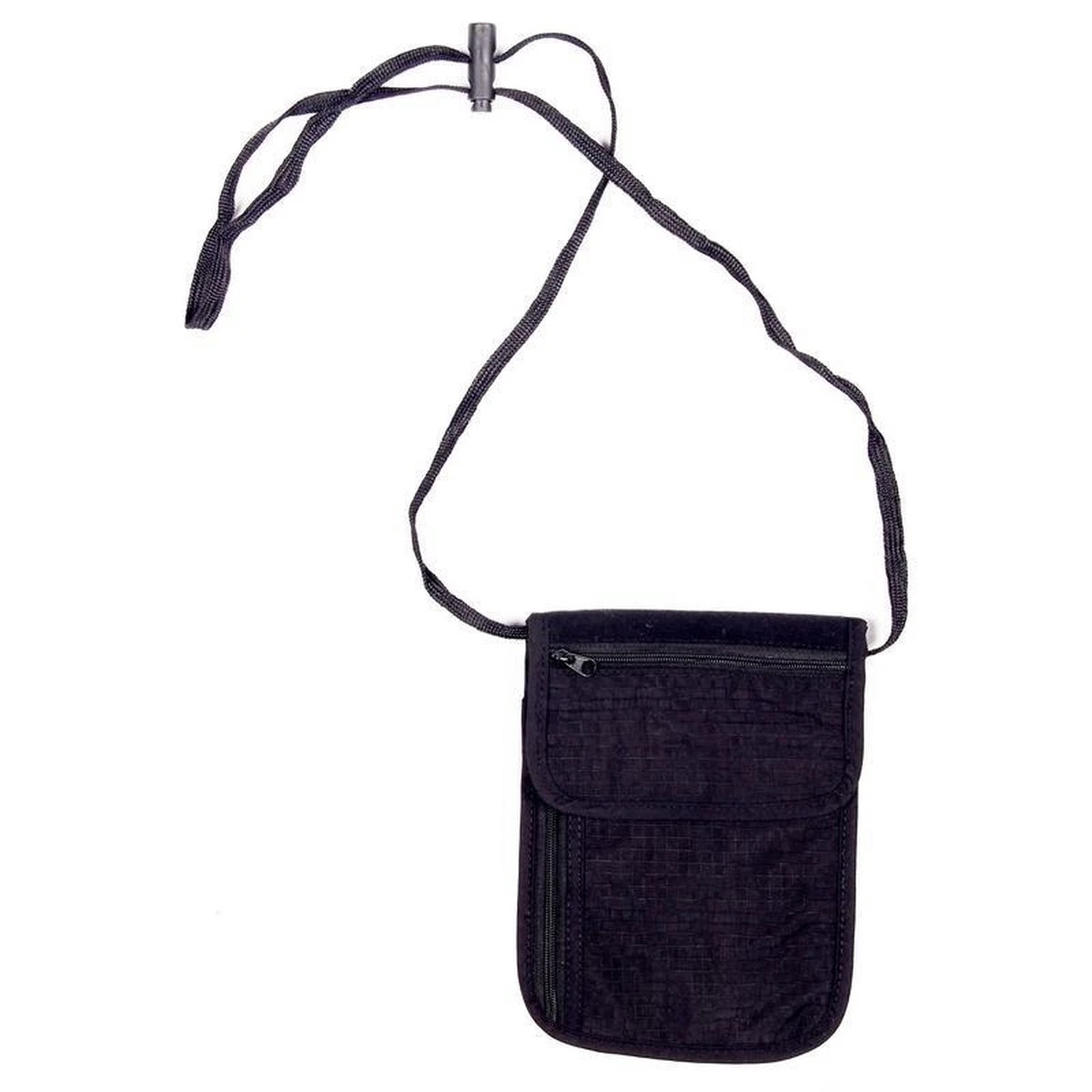 Benson Reisportemonnee/nektasje Zwart 14 X 17 Cm - Documenten Tasje Met Nekkoord - Nektas Voor Op Reis 4 Benson Reisportemonnee/nektasje Zwart 14 X 17 Cm - Documenten Tasje Met Nekkoord - Nektas Voor Op Reis - Afbeelding 2