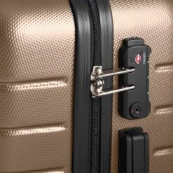 Swiss Alpine 2.0 - Handbagage Koffer - 55x35x20 Cm - 4 Wielen - Goud - Brons -Trolley Winkel 1200x1200 1309