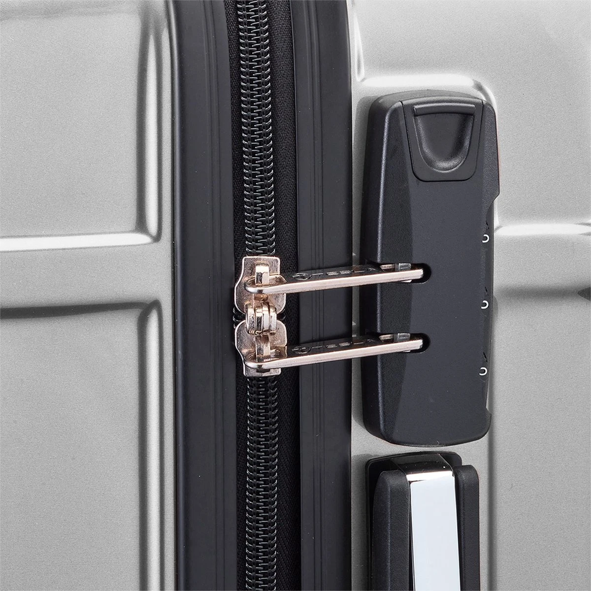 Tesla PC - Handbagage Koffer - 55x35x20 Cm - 4 Wielen - Zilver 8 Tesla PC - Handbagage Koffer - 55x35x20 Cm - 4 Wielen - Zilver - Afbeelding 6