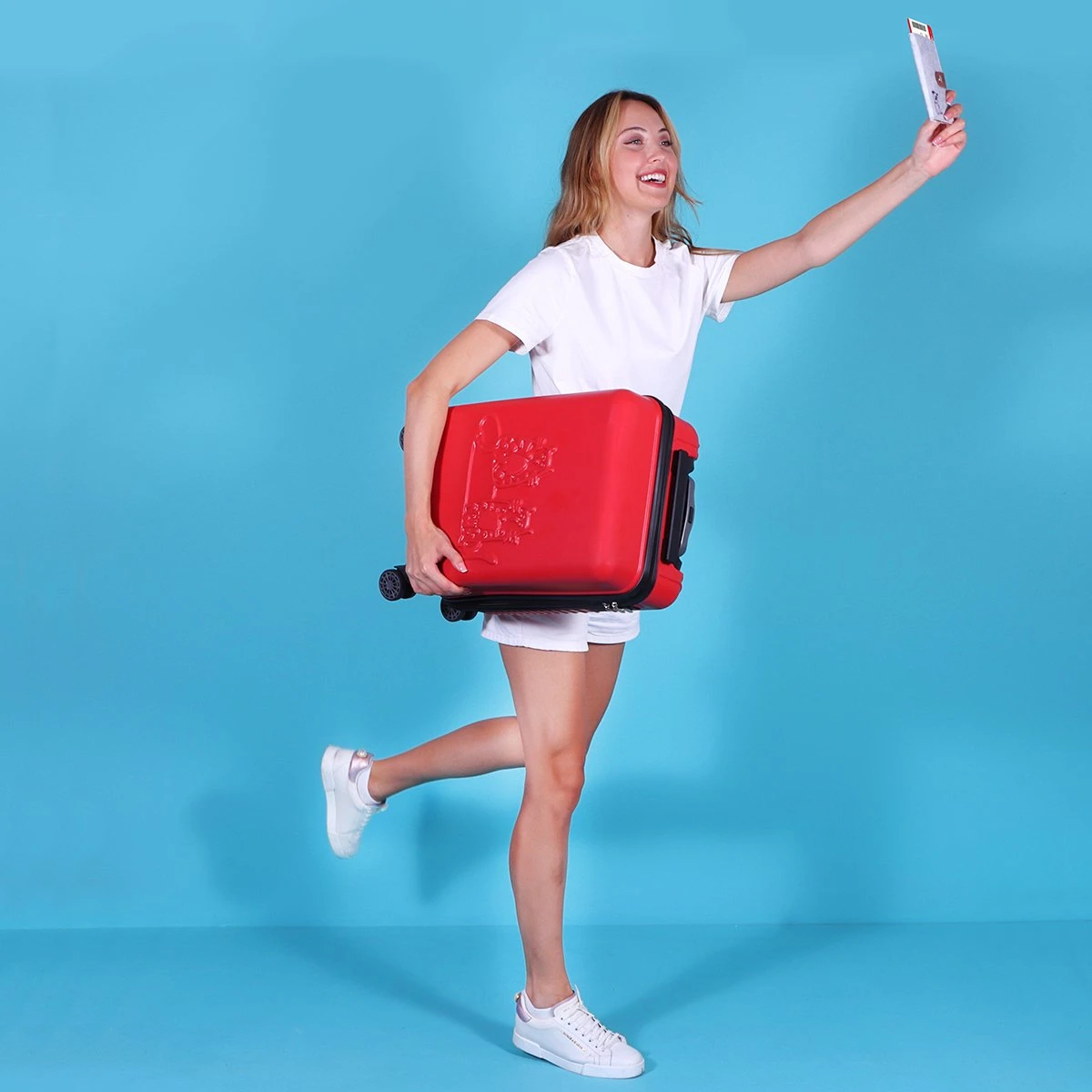 Biggdesign Cats Handbagage - Reiskoffer - Koffer - Rood 12 Biggdesign Cats Handbagage - Reiskoffer - Koffer - Rood - Afbeelding 10