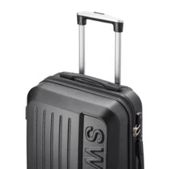 Swiss - Lausanne Handbagage Koffer 55x40x25 Cm - 4 Wielen - TSA-cijferslot - Zwart -Trolley Winkel 1200x1200 1355