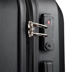 Swiss - Lausanne Handbagage Koffer 55x40x25 Cm - 4 Wielen - TSA-cijferslot - Zwart -Trolley Winkel 1200x1200 1357