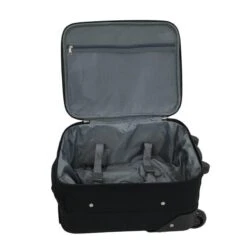 R-Way HandbagageKoffer 45X40X25cm Zwart 35 Liter, Kleine Handbagagekoffer, Handbagagekoffer 45cm, Kinder Koffer -Trolley Winkel 1200x1200 143