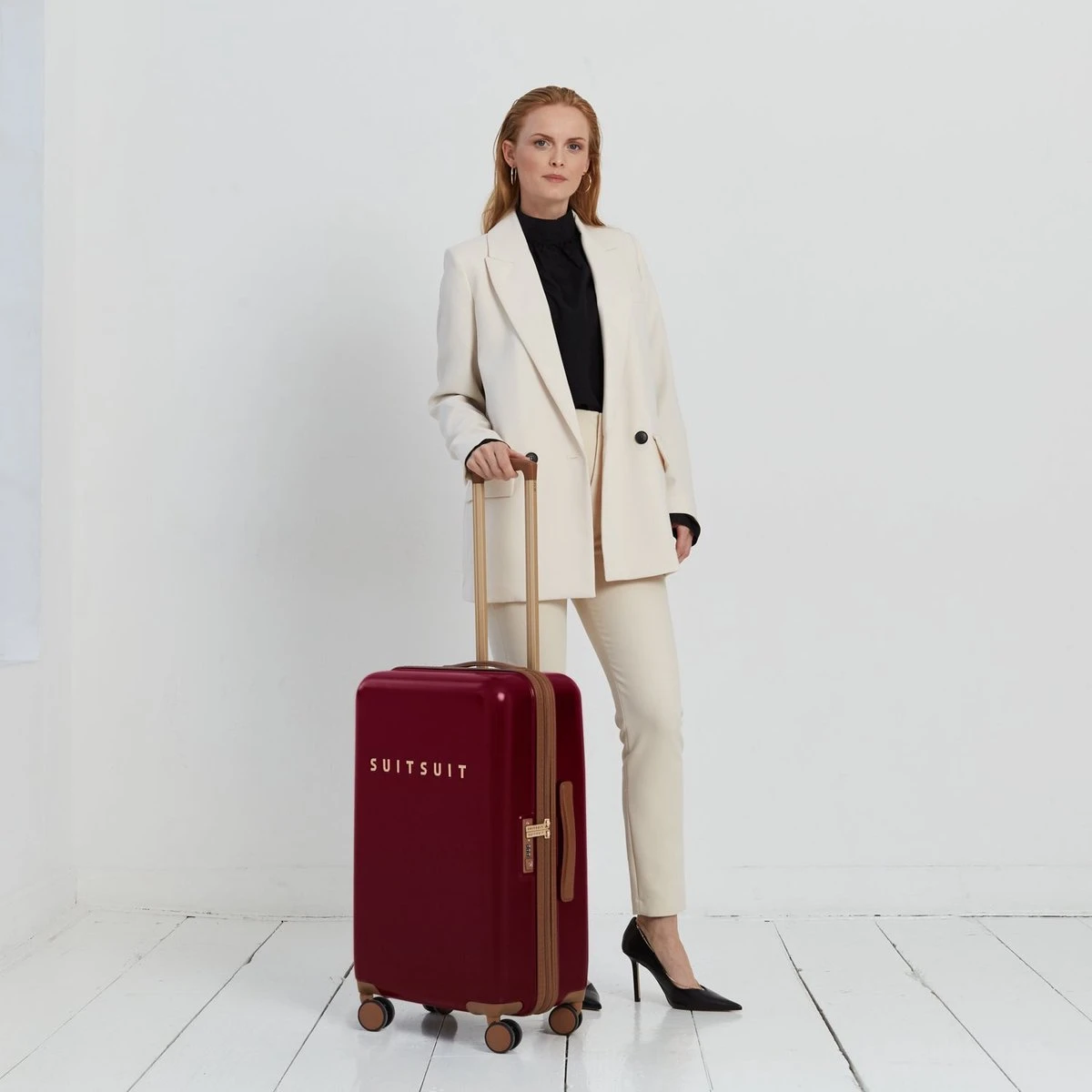 SUITSUIT - Fab Seventies Classic - Biking Red - Reiskoffer (66 Cm) 4 SUITSUIT - Fab Seventies Classic - Biking Red - Reiskoffer (66 Cm) - Afbeelding 2