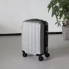 Handbagage Koffer 55cm Zilver 4 Wielen Trolley Met Pin Slot -Trolley Winkel 1200x1200 1614