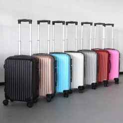 Handbagage Koffer 55cm Zilver 4 Wielen Trolley Met Pin Slot -Trolley Winkel 1200x1200 1620