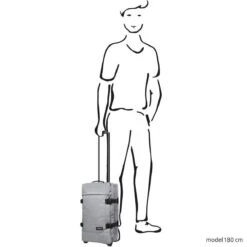 Eastpak TRANVERZ S Reiskoffer, Handbagage (51 X 32.5 X 23 Cm) - Sunday Grey -Trolley Winkel 1200x1200 1662