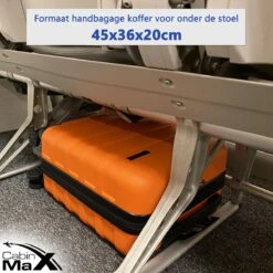 CabinMax Handbagage Koffer - Trolley 30L - Harde Reiskoffer - 45x36x20cm - Lichtgewicht - Groot Capaciteit - Endless Sea -Trolley Winkel 1200x1200 1677