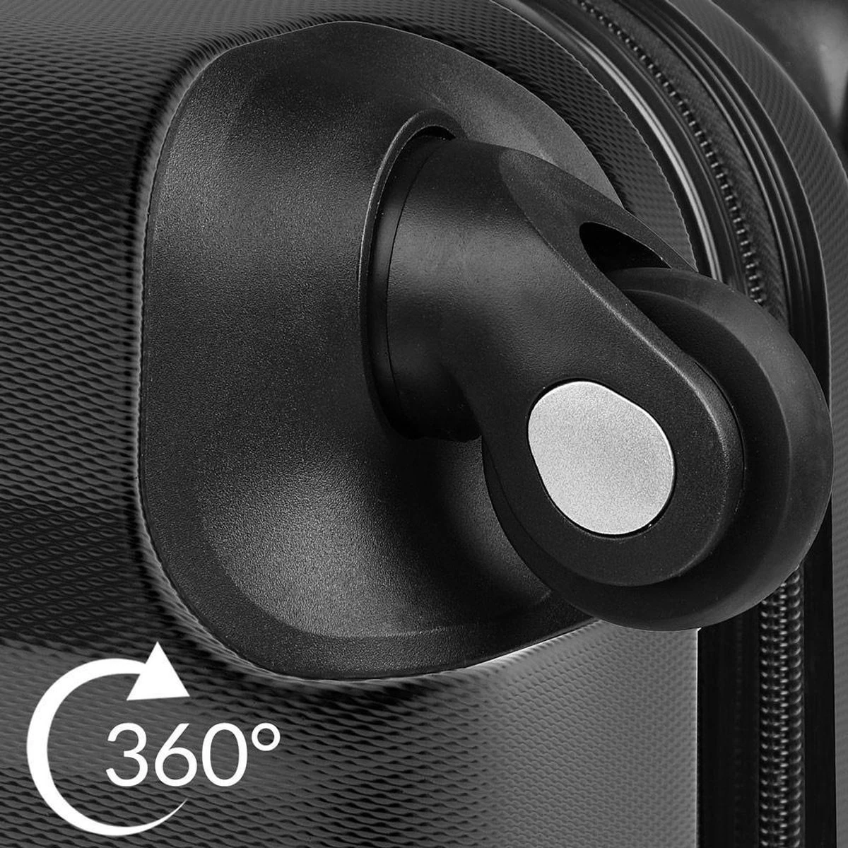 Monzana Koffer Hardcase - Basislijn / M - Zwart 6 Monzana Koffer Hardcase - Basislijn / M - Zwart - Afbeelding 4