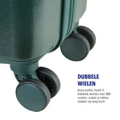 Princess Traveller Harlem - Handbaggage Koffer - Groen - S - 55cm -Trolley Winkel 1200x1200 1780