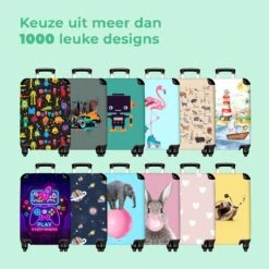NoBoringSuitcases.com® Koffer - Quote - Gaming - Controller - Boys - Past Binnen 55x40x20 Cm En 55x35x25 Cm - Handbagage - Trolley - Fotokoffer - Cabin Size - Print -Trolley Winkel 1200x1200 18