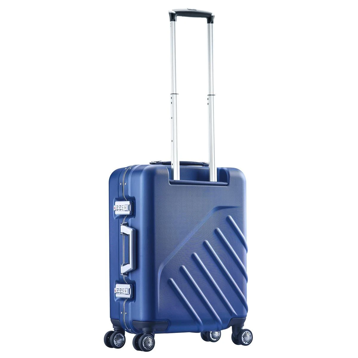 Swissmobility Elite Handbagagekoffer - 55cm Luxe Handbagage Met Dubbele TSA-kliksloten - Blauw 4 Swissmobility Elite Handbagagekoffer - 55cm Luxe Handbagage Met Dubbele TSA-kliksloten - Blauw - Afbeelding 2