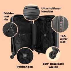 NoBoringSuitcases.com® Koffer - Beer - Rok - Ballet - Licht - Portret - Trolley Op Wieltjes - Reiskoffer - Past Binnen 55x40x20 Cm En 55x35x25 Cm - Handbagagekoffer - Fotokoffer -Trolley Winkel 1200x1200 1986